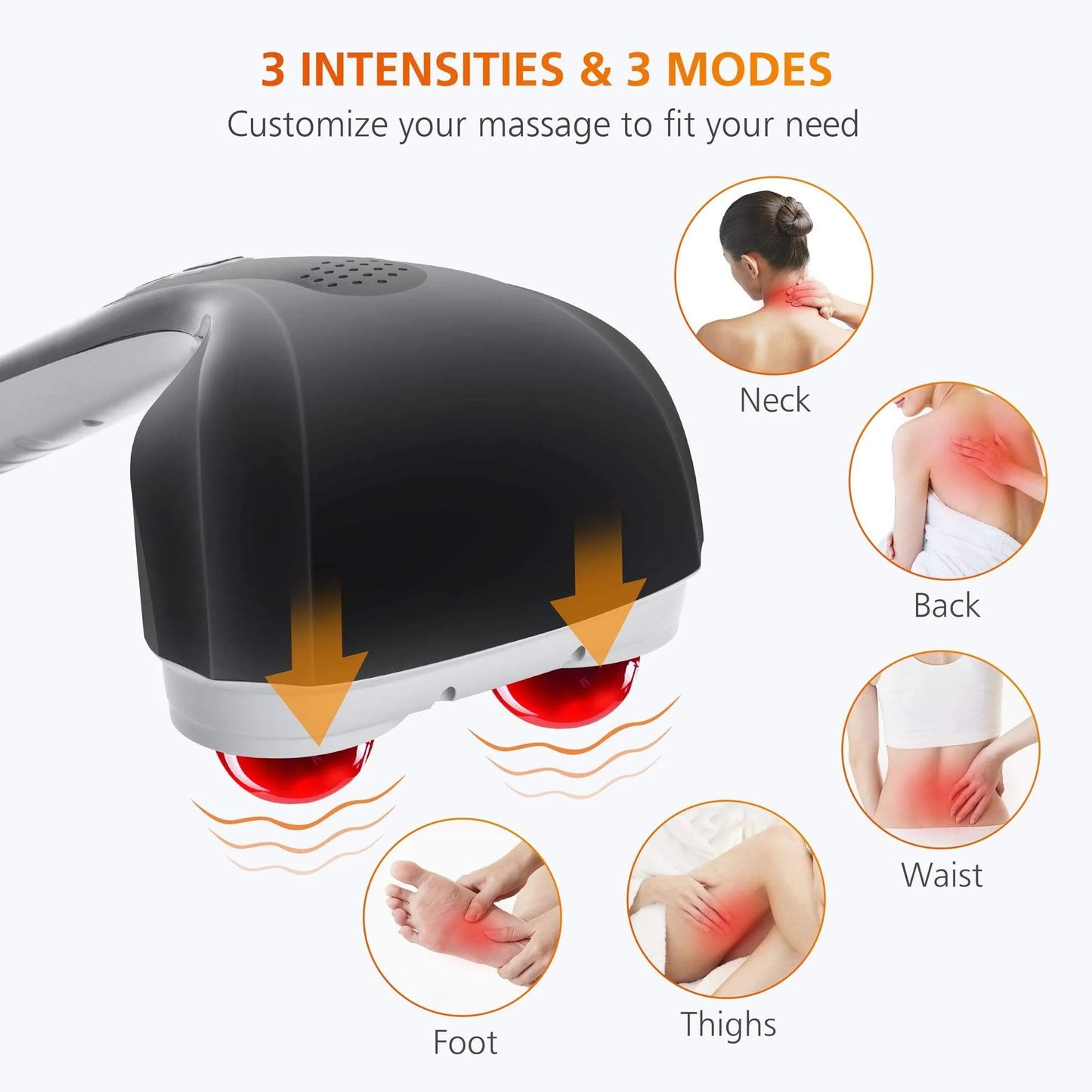 Snailax Masajeador De Mano Eléctrico Para Masaje De Percusión Inalámbrico