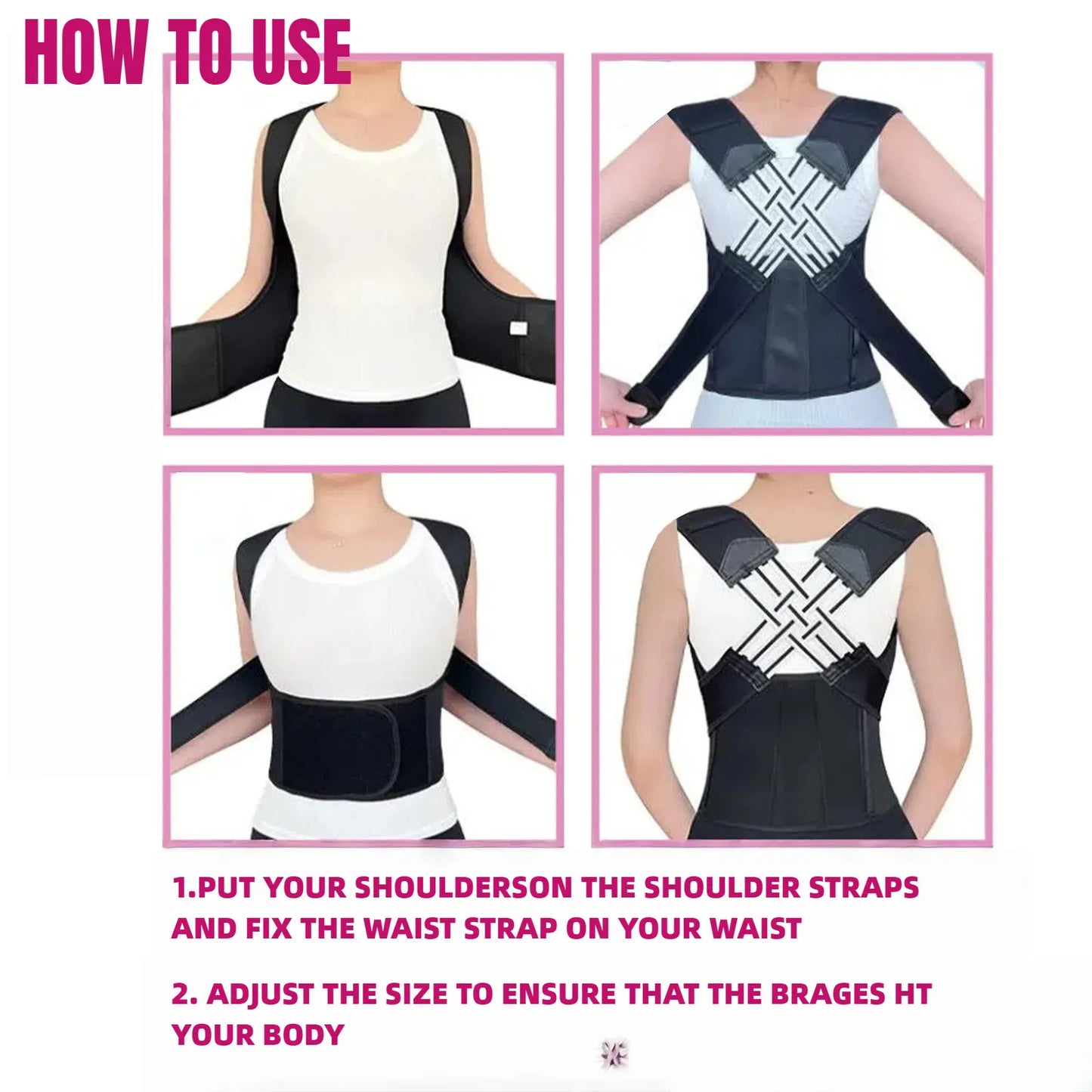 Invisible Posture Corrector Unisex Smart Invisible Posture Belt - Say Goodbye to Hunching, Achieve an Upright Stance!