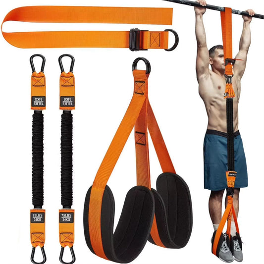 Pull-Up Power with Auxiliary Trainer Elastic Rope Pull Bar Fitness Home Men'S Pull-Up Pull-Up Auxiliary Pull Band Latex