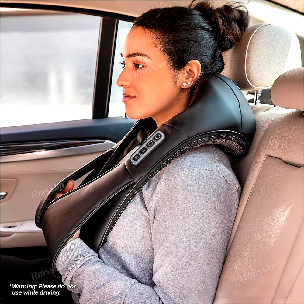 Back Massager, Heated Shiatsu Neck Massager, Portable Full Body Massager,Deep Kneading Shoulder Electric Massage Shawl,Waist Leg