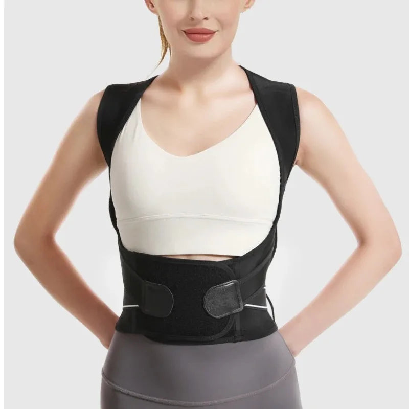 Adjustable Posture Corrector - Thoracic Support Brace for Hunched Back, Neck & Shoulder Pain Relief