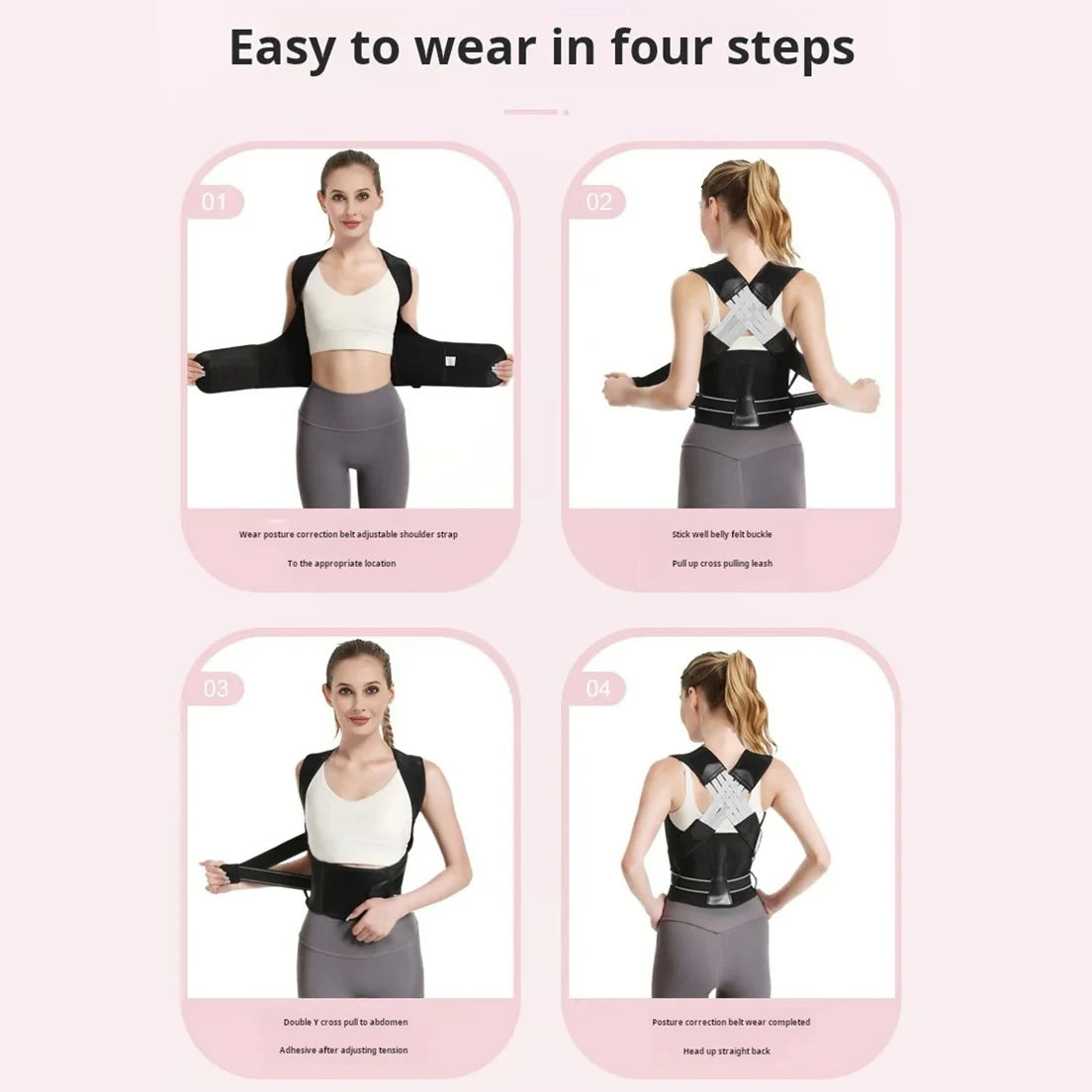 Adjustable Posture Corrector - Thoracic Support Brace for Hunched Back, Neck & Shoulder Pain Relief