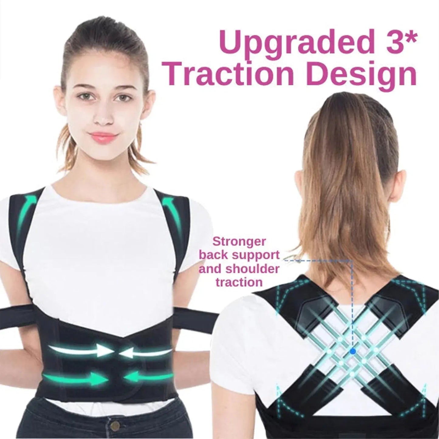 Invisible Posture Corrector Unisex Smart Invisible Posture Belt - Say Goodbye to Hunching, Achieve an Upright Stance!